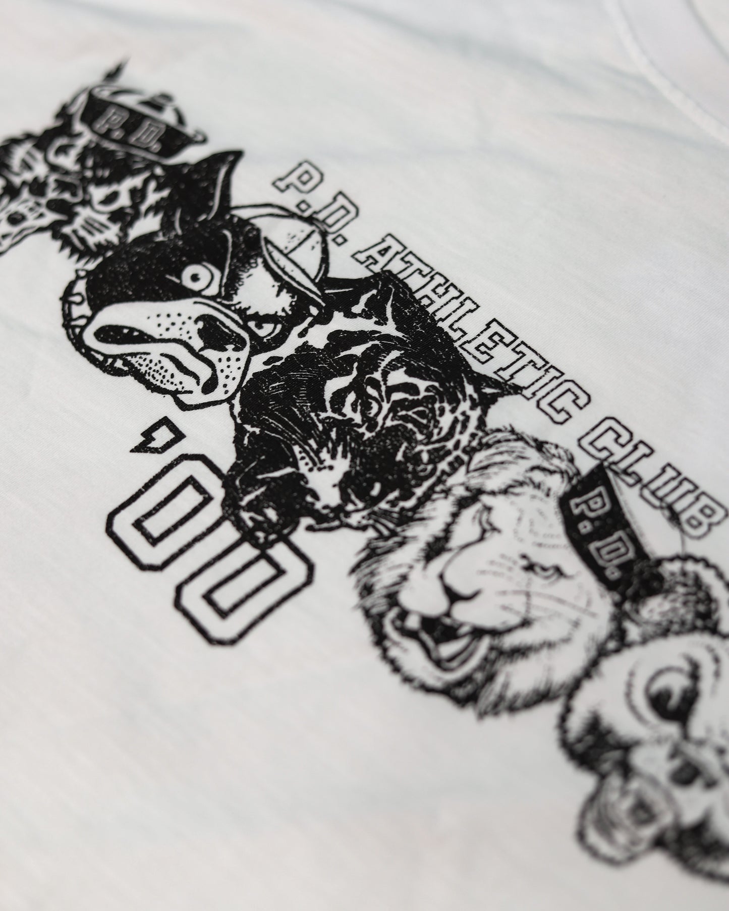 'Mascots' Slub Cotton T-Shirt