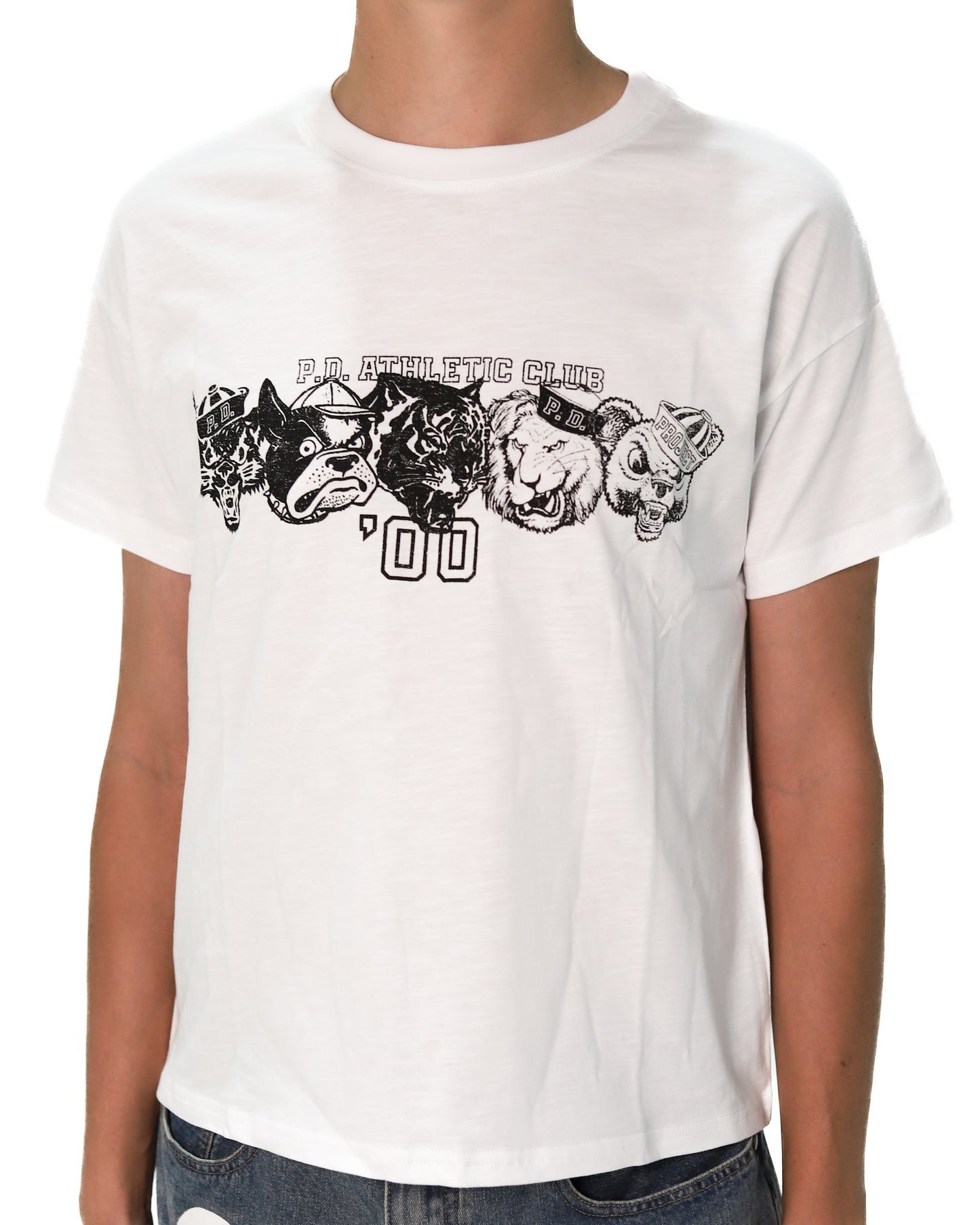 'Mascots' Slub Cotton T-Shirt