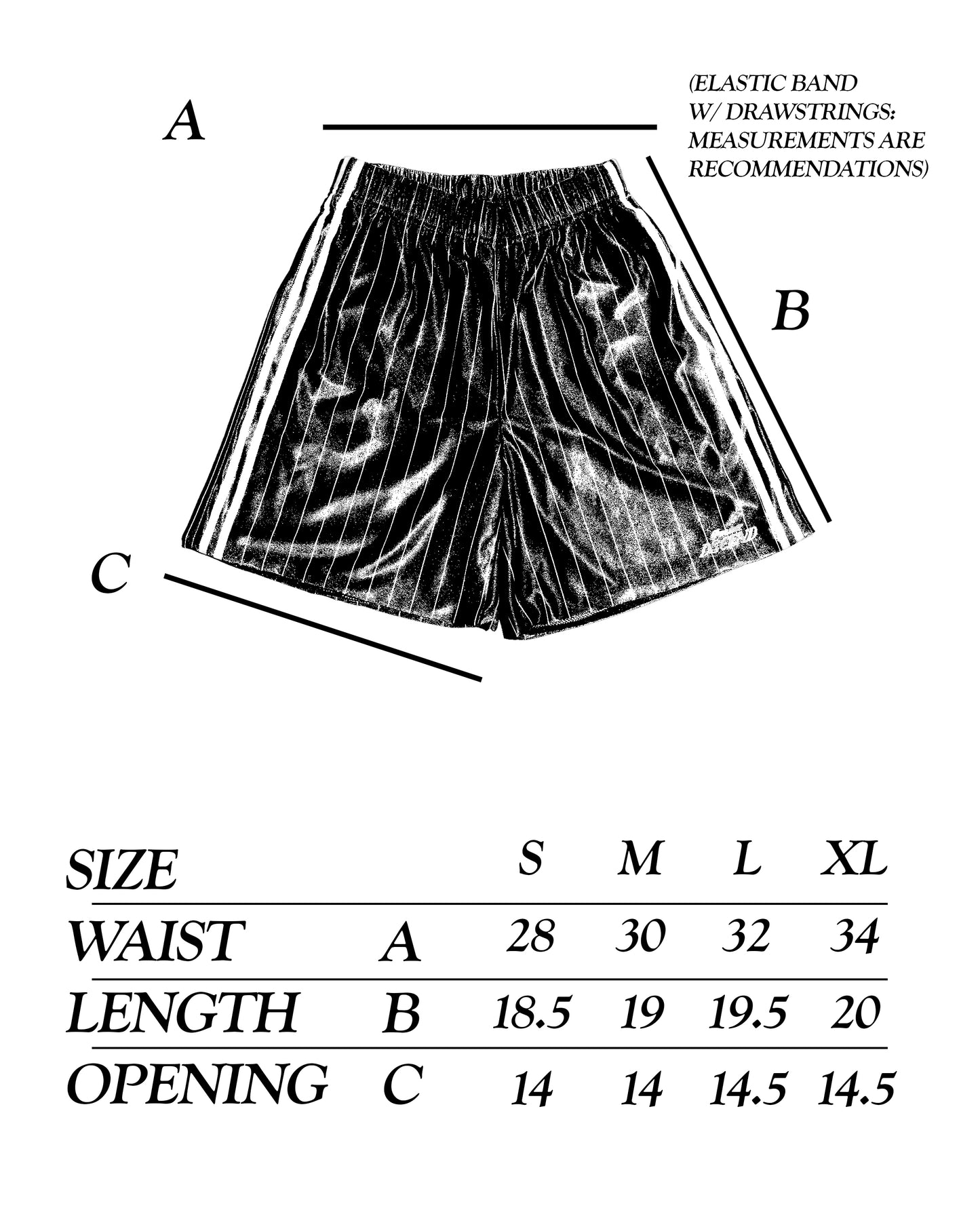 ‘Pinstripes’ Athletic Shorts
